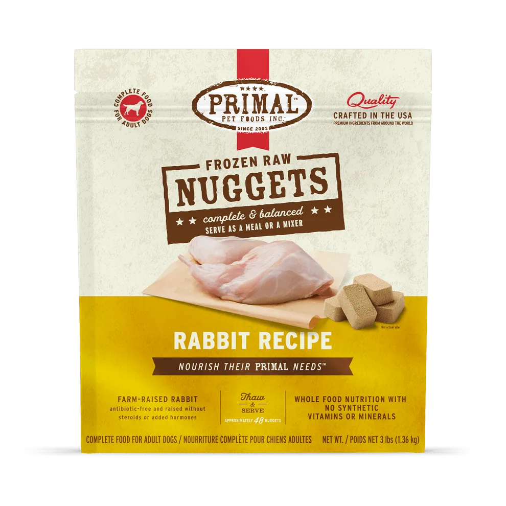 Primal Raw Frozen Rabbit Formula For Dogs