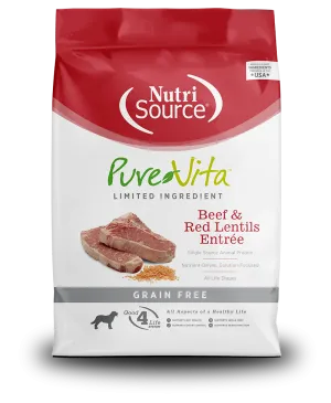 PureVita Grain Free Beef and Red Lentils Dry Dog Food