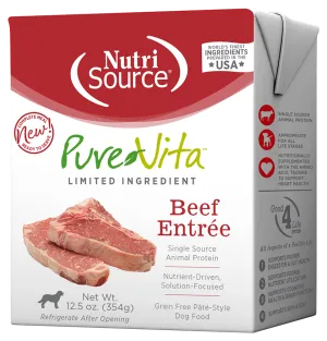 PureVita Grain Free Beef Entree Wet Dog Food