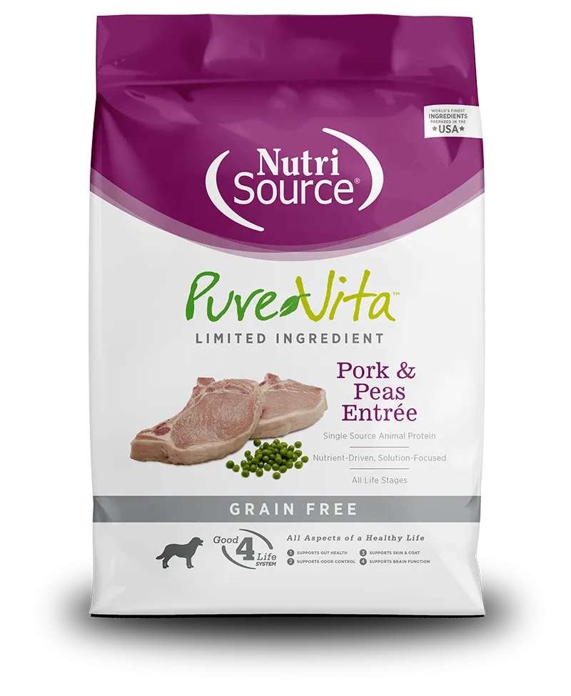 PureVita Grain Free Pork and Peas Dry Dog Food