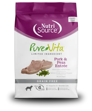 PureVita Grain Free Pork and Peas Dry Dog Food