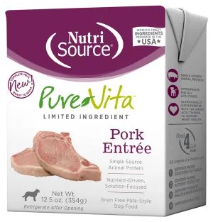 PureVita Grain Free Pork Entree Wet Dog Food