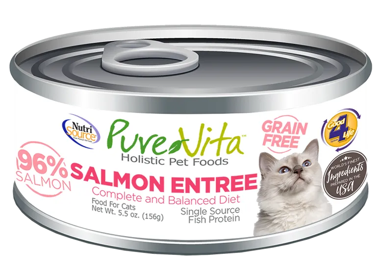 PureVita Grain Free Salmon Entree Canned Cat Food