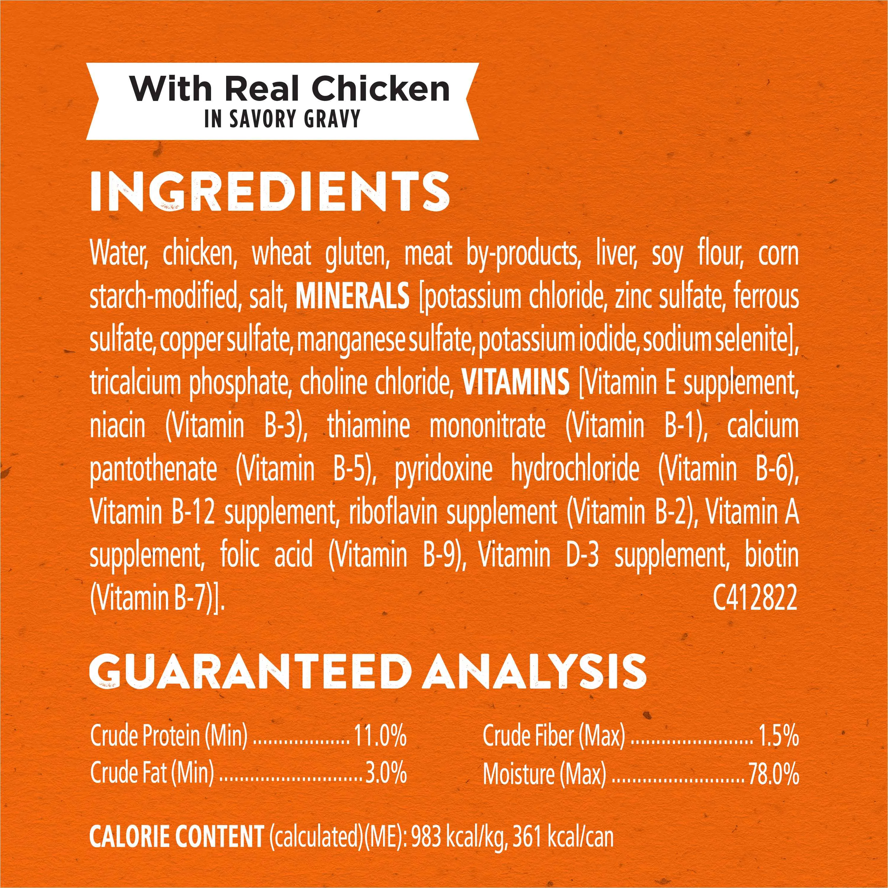 Purina Dog Chow High Protein Wet Dog Food With Real Chicken or With Real Beef In Savory Gravy Variety Pack