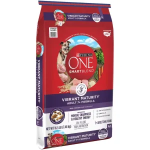 Purina ONE SmartBlend Vibrant Maturity 7  Senior Formula Dry Dog Food