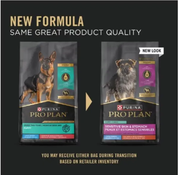 Purina Pro Plan Development Sensitive Skin & Stomach Salmon & Rice With Probiotics Large Breed Dry Puppy Food