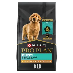 Purina Pro Plan High Protein Puppy Food Shredded Blend Chicken & Rice Formula