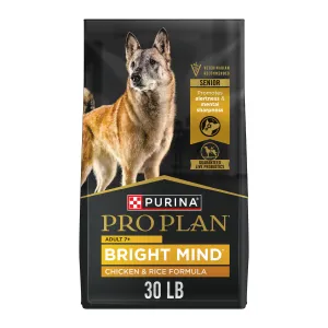Purina Pro Plan Senior Dog Food With Probiotics for Dogs, Bright Mind 7  Chicken & Rice Formula