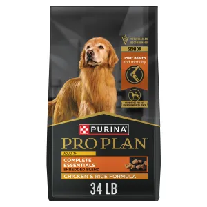 Purina Pro Plan Senior Dog Food With Probiotics for Dogs, Shredded Blend Chicken & Rice Formula