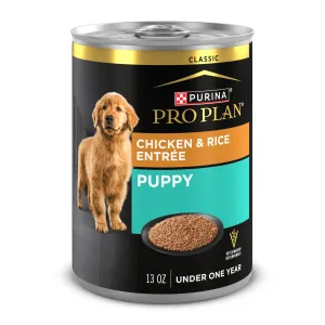 Purina Pro Plan Wet Puppy Food Pate, Wet Food Classic Chicken and Rice Entrée