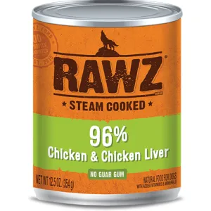RAWZ 96% Chicken and Chicken Liver Canned Dog Food