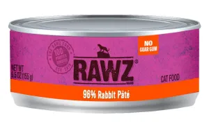 RAWZ 96% Rabbit Pate Canned Cat Food