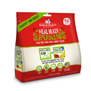 Stella & Chewy's Freeze Dried Raw Cage-Free Duck Duck Goose Meal Mixer SuperBlends Grain Free Dog Food Topper