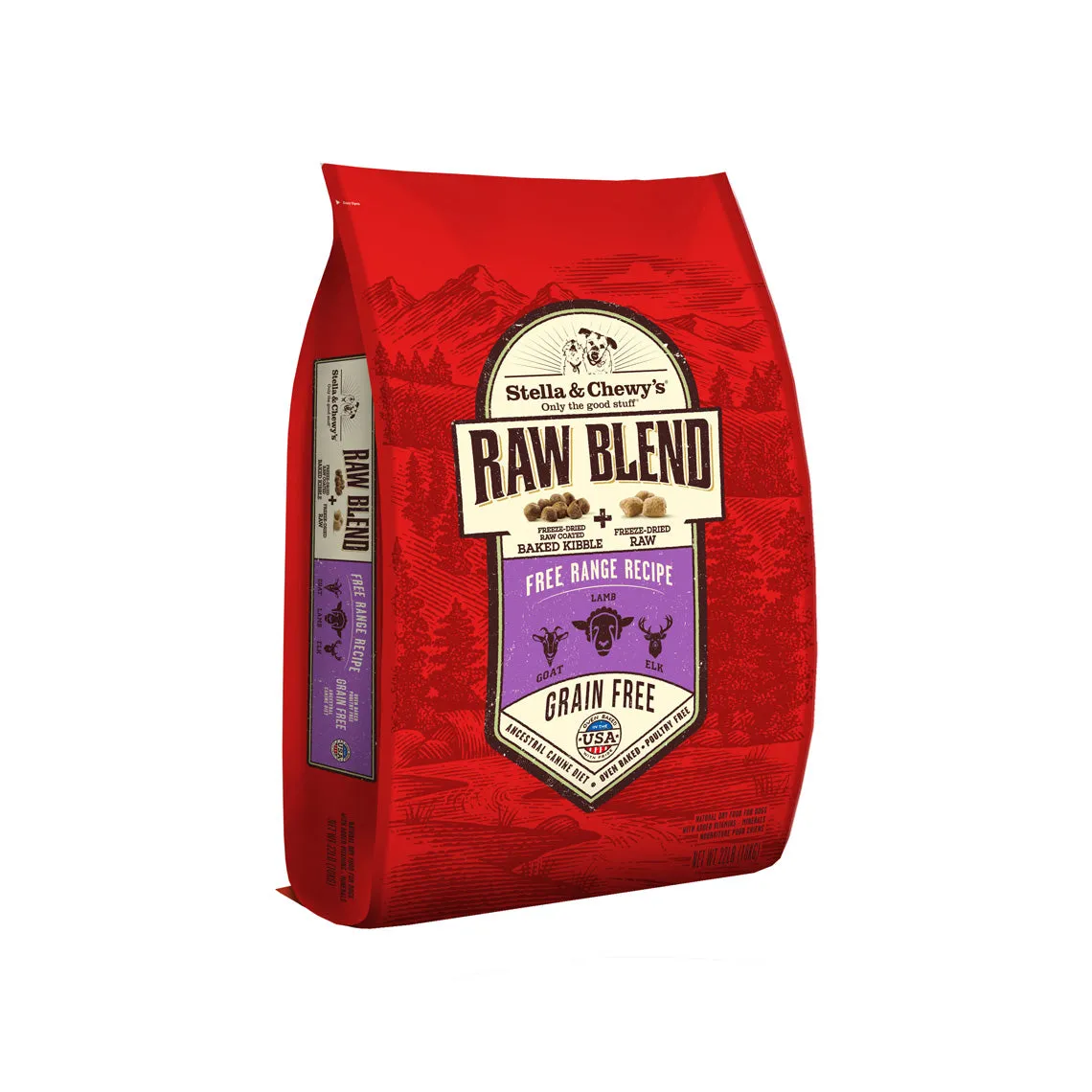 Stella & Chewy's Raw Blend Kibble Free Range Recipe Dry Dog Food