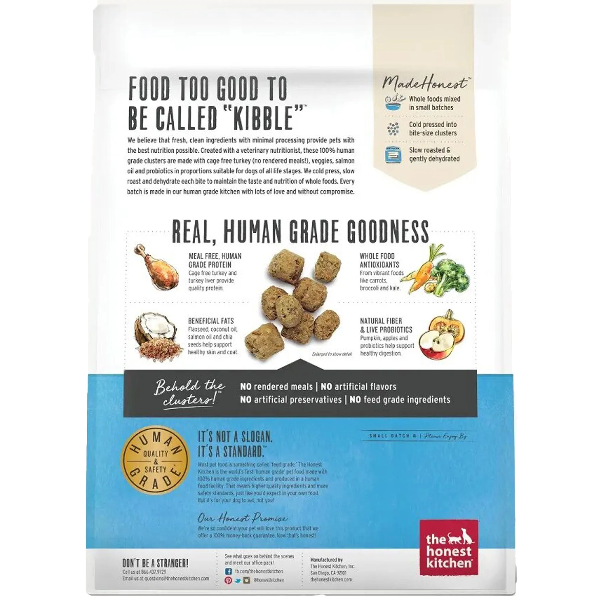 The Honest Kitchen Grain-Free Turkey Whole Food Clusters Dog Food