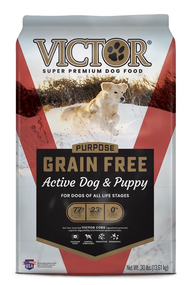 Victor Purpose Grain Free Active Dog & Puppy Dry Dog Food