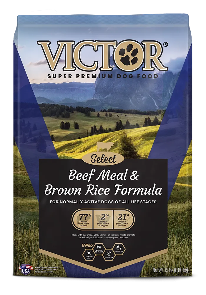 Victor Select Beef Meal & Brown Rice Formula Dry Dog Food