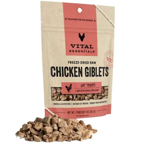 Vital Essentials Freeze-Dried Treat Chicken Giblets Cat Treats
