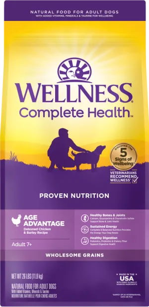 Wellness Complete Health Age Advantage Chicken & Barley Recipe Dry Dog Food