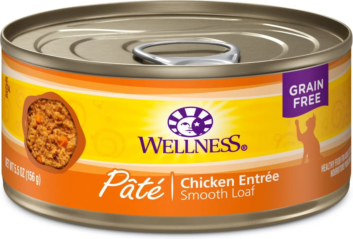 Wellness Complete Health Natural Grain Free Chicken Pate Wet Canned Cat Food
