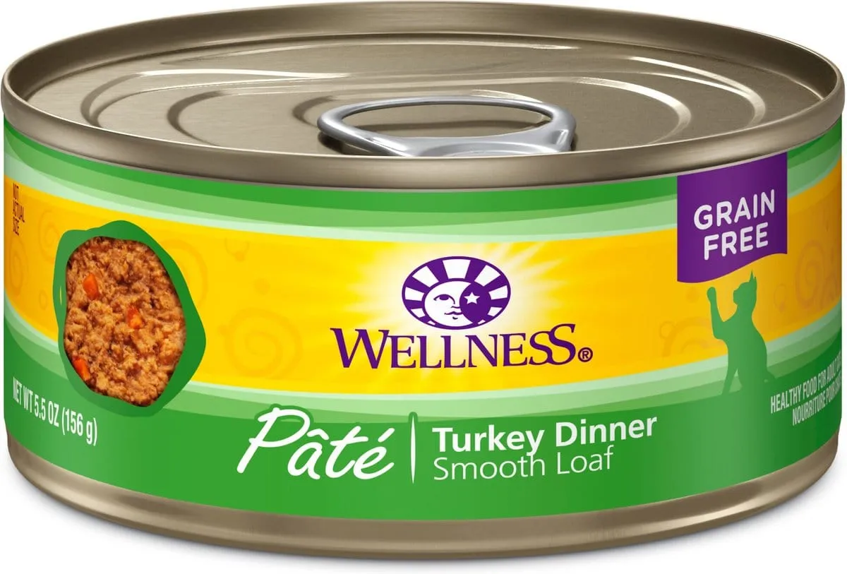 Wellness Complete Health Natural Grain Free Turkey Pate Wet Canned Cat Food