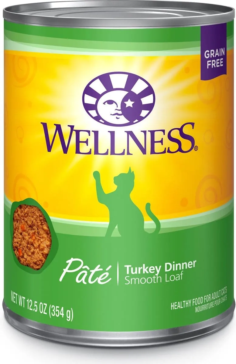 Wellness Complete Health Natural Grain Free Turkey Pate Wet Canned Cat Food