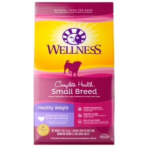 Wellness Complete Health Natural Small Breed Healthy Weight Turkey and Brown Rice Recipe Dry Dog Food