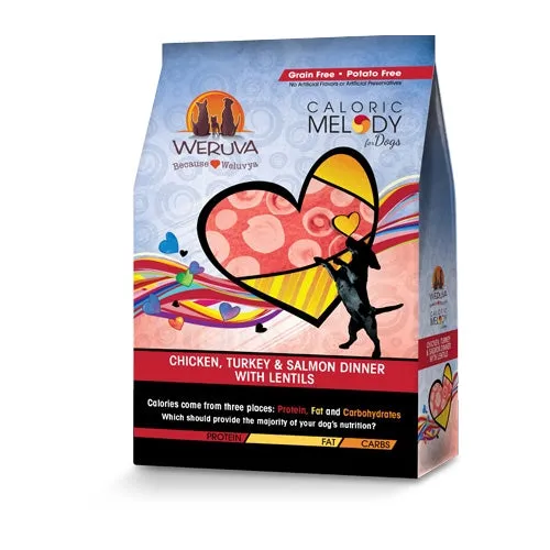 Weruva Caloric Melody Chicken, Turkey and Salmon Dinner with Lentils Dry Dog Food