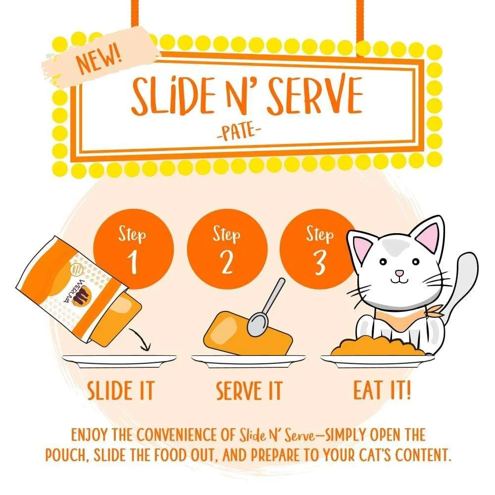 Weruva Slide N' Serve Grain Free Love Connection Chicken & Salmon Dinner Wet Cat Food Pouch Single