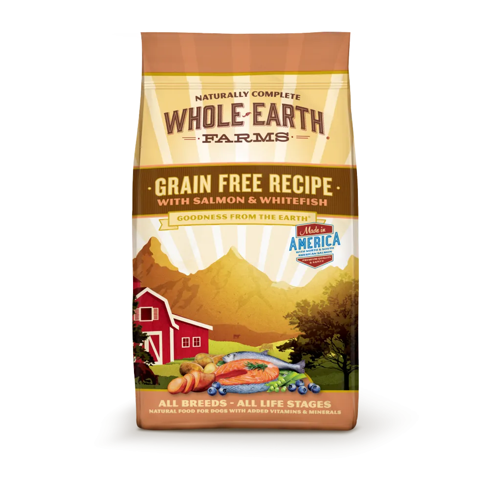 Whole Earth Farms Grain Free Recipe Salmon and Whitefish Dry Dog Food