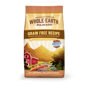 Whole Earth Farms Grain Free Recipe Salmon and Whitefish Dry Dog Food
