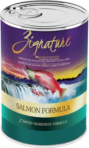Zignature Grain Free Salmon Limited Ingredient Formula Canned Dog Food