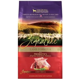 Zignature Lamb Formula Dry Dog Food, 4lb