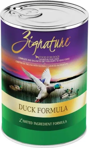 Zignature Limited Ingredient Diet Grain Free Duck Recipe Canned Dog Food