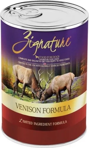 Zignature Limited Ingredient Diet Grain Free Venison Formula Canned Dog Food