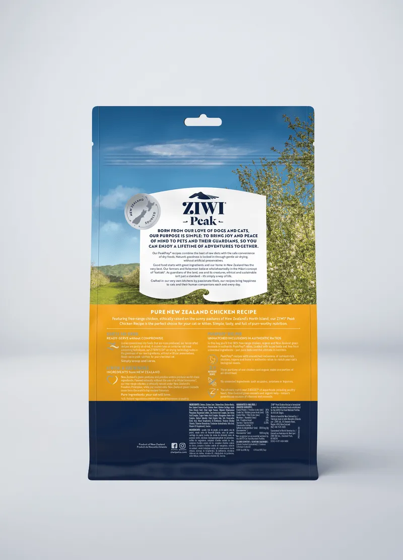 ZIWI Peak Grain Free Air-Dried Free-Range Chicken Dry Cat Food