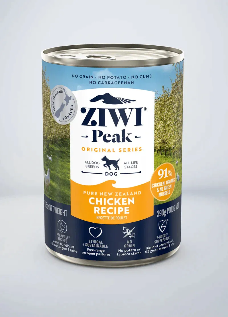 Ziwi Peak Wet Free-Range Chicken Recipe Canned Dog Food